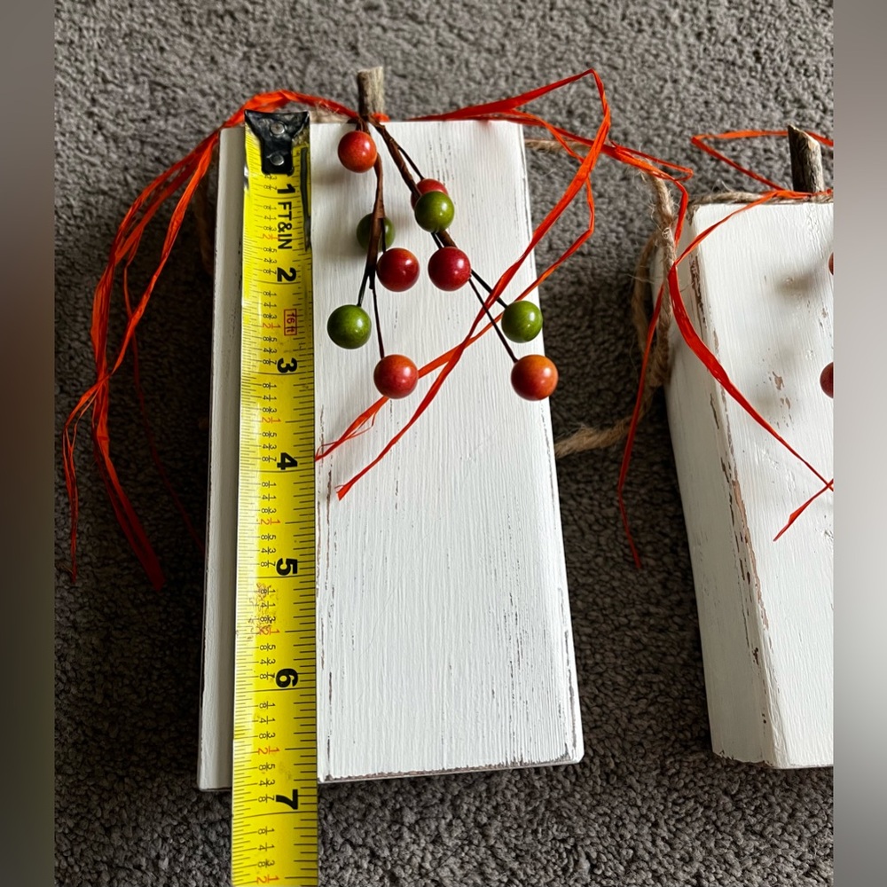 Handmade Wooden Pumpkins Fall Decor - Picture 6 of 9